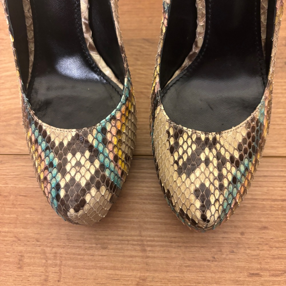 DOLCE & GABBANA Python Platform Pump Shoes Snakes… - image 5